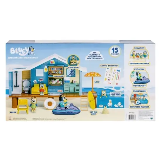 Bluey's Ultimate Beach Cabin Playset image {3}