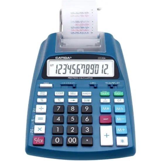 CATIGA 2025 Printing Calculator, 10-Key Adding Machine, Desktop Office with Paper Roll, Accounting & Finance, Business Use image {7}