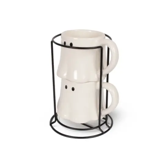 2pk Stackable Espresso Mugs Ghost - Bullseye's Playground&trade; image {3}