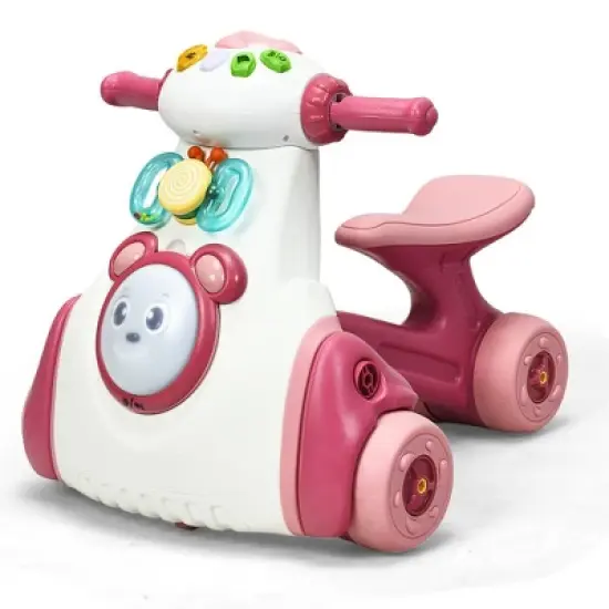 Costway Baby Balance Bike Musical Ride Toy w/ Sensing Function & Light Toddler Walker image {11}