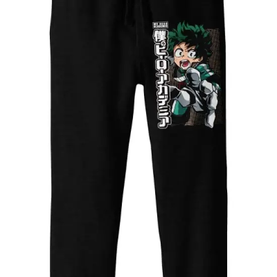 My Hero Academia Deku Boy's Black Jogger Pants image {1}