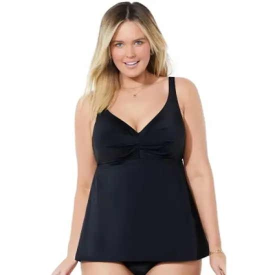 Swimsuits for All Women&rsquo;s Plus Size Bra Sized Sweetheart Underwire Tankini Top image {4}