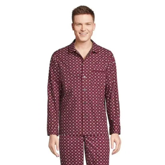 Lands' End Men's Poplin Pajama Shirt image {8}