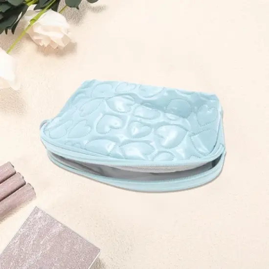 Unique Bargains Shell Shape Heart Makeup Bag 1 Pc image {2}