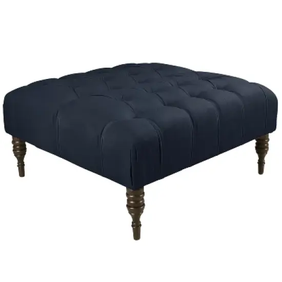 Custom Upholstered Tufted Square Ottoman - Skyline Furniture image {6}