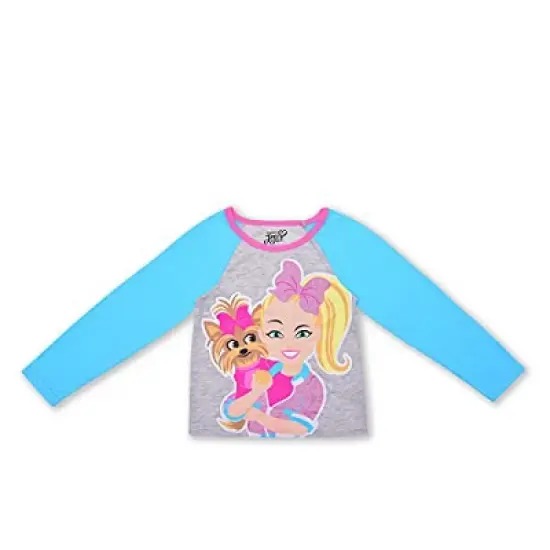 Nickelodeon Girl's Jojo Siwa 2 Piece Active Wear Bundle, Raglan Long Sleeve T-Shirt and Jogger Pants Set for toddler image {3}