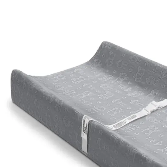 Serta Perfect Sleeper Changing Pad with Plush Cover - Gray image {12}