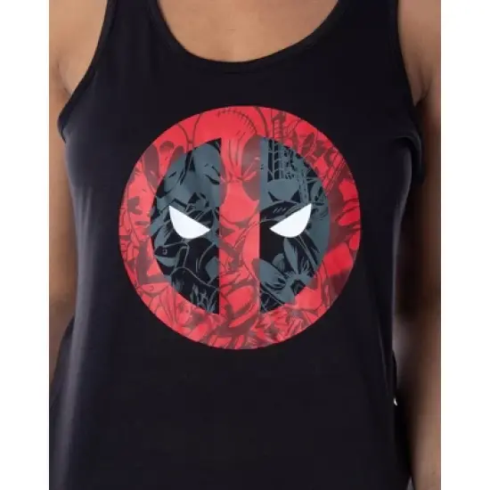 Marvel Women's Deadpool Racerback Tank and Shorts Sleepwear Pajama Set Deadpool Everywhere image {2}