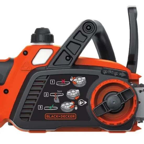 Black & Decker LCS1020 20V MAX Brushed Lithium-Ion 10 in. Cordless Chainsaw Kit (2 Ah) image {5}