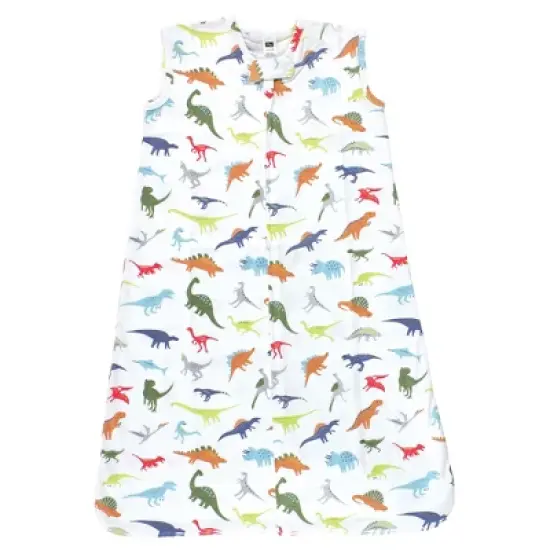 Hudson Baby Infant Boy Cotton Sleeveless Wearable Sleeping Bag, Sack, Blanket, Multicolor Dinosaurs image {2}