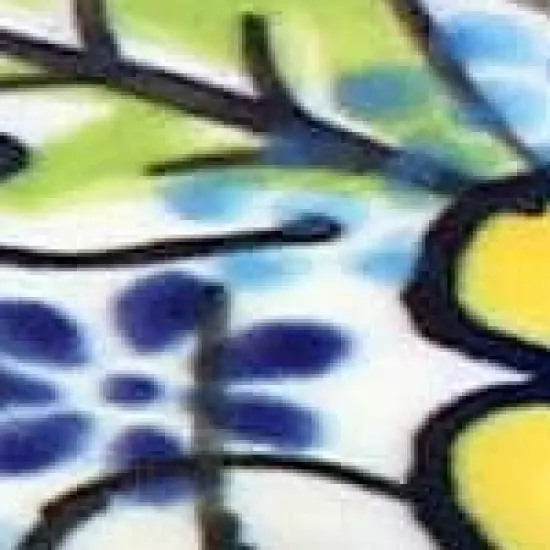 Blue Rose Polish Pottery 121 Vena Large Rectangular Serving Platter image {2}