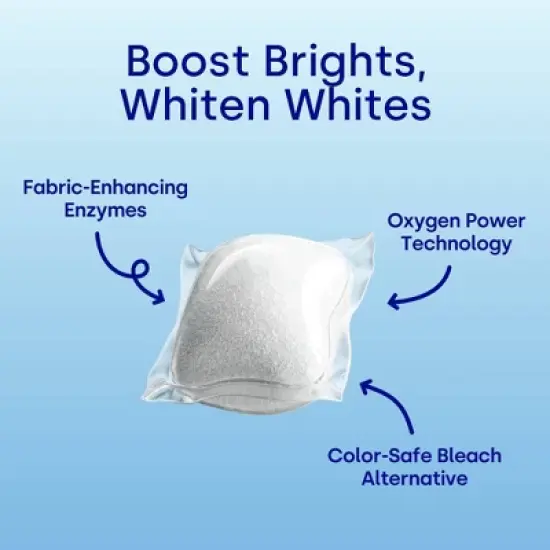 Dropps Laundry Oxi Booster Whitener & Stain Remover Biobased Detergent Pods - Unscented - 25ct image {2}