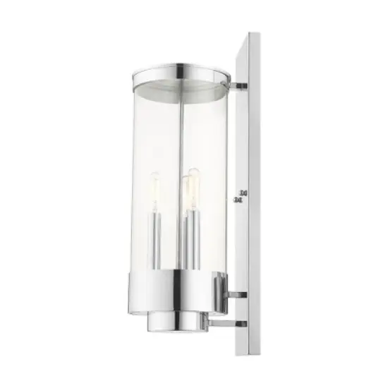 Livex Lighting Hillcrest 3 - Light Wall Light in  Polished Chrome image {6}