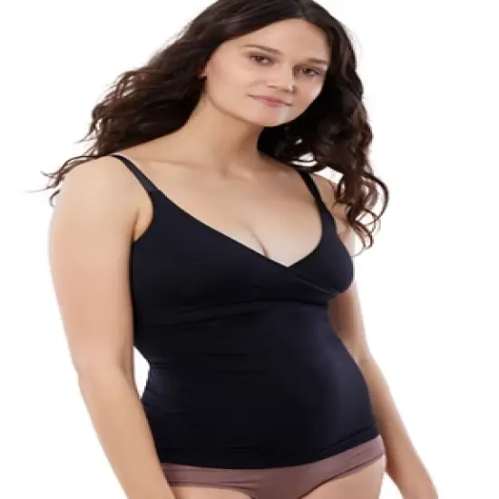 Ingrid & Isabel Basics Maternity Nursing Crossover Cami Bundle 2 Pack image {1}