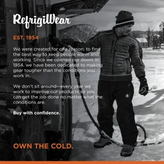 RefrigiWear Men's Frostline Insulated Jacket with Performance-Flex image {5}