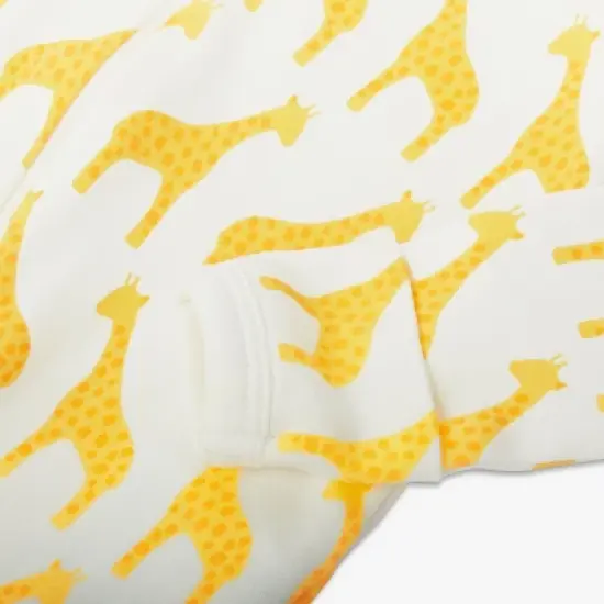 Primary Baby Organic Animal Friends Zip Footie image {2}