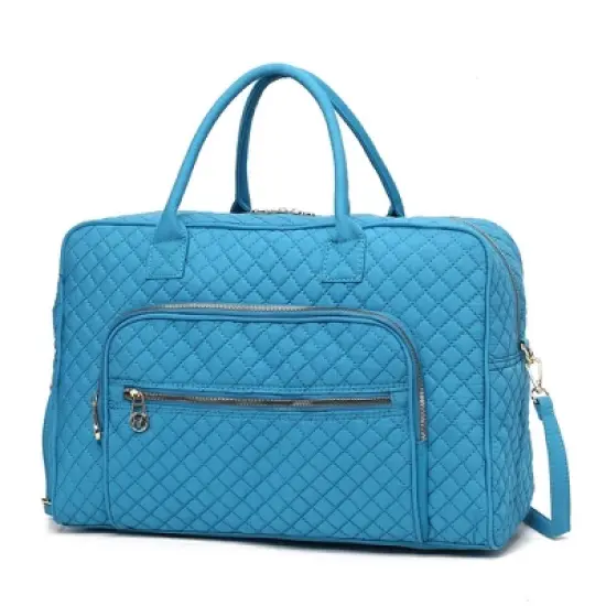 MKF Collection Jayla Solid Quilted Cotton Women&rsquo;s Duffle Bag by Mia K image {12}