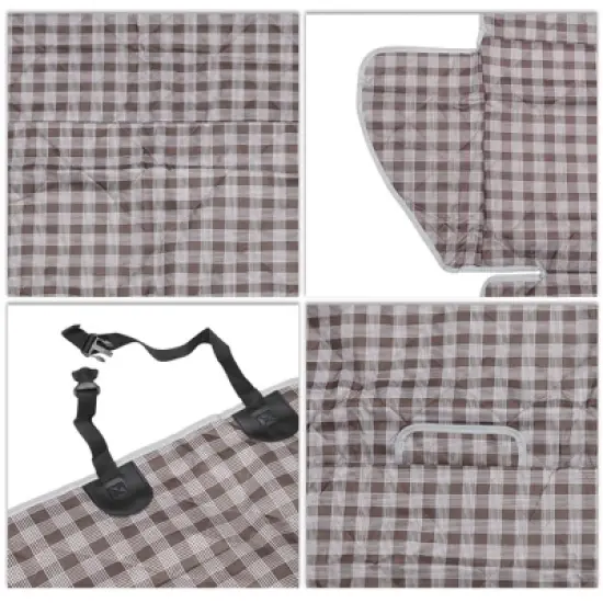 Unique Bargains Lattice Style Pet's Car Seat Cover Brown 1 Pc image {2}