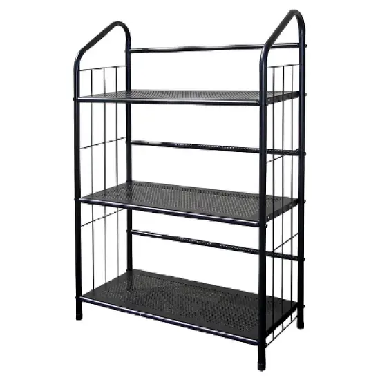 Metal Book Shelf Black - Ore International image {3}