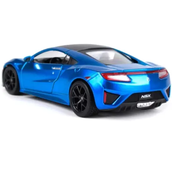 2018 Acura NSX Blue with Black Top 1/24 Diecast Model Car by Maisto image {2}