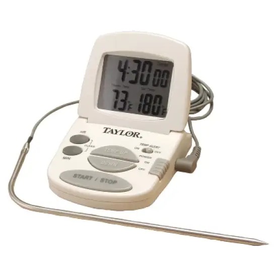 Taylor&reg; Precision Products Digital Cooking Thermometer and Timer in White image {3}