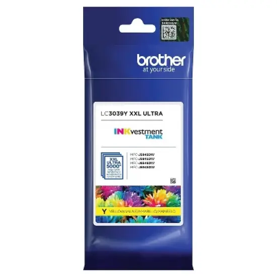 Brother LC3039Y INKvestment Ultra High-Yield Ink 5000 Page-Yield Yellow image {1}