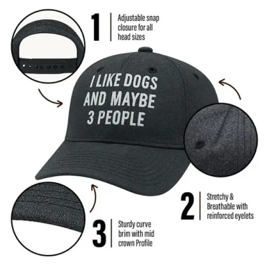 Of Course I Talk to Myself Sometimes I Need Expert Advice Hat Funny Novelty Baseball Cap - Crazy Dog Hat With Sarcastic Sayings Black Standard image {6}