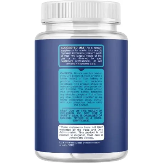 White Kidney Bean Extract Capsules, Extract for Enhanced Energy Digestion & AMPK Activation, Antioxidant Rich Starch Inhibitor, Phytoral, 60ct image {1}