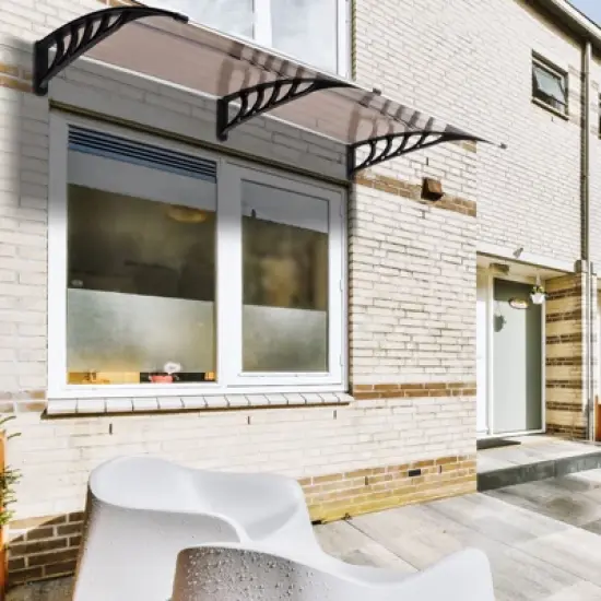 Karl Home | 77 in. W x 9.8 in. D Polycarbonate Cover Awning image {2}