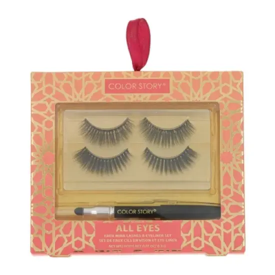 Color Story All Eyes Faux Mink Lashes & Eyeliner Set - 2ct image {4}