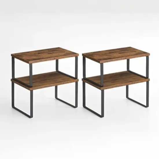 4 Pack Cabinet Organizer Shelf, Kitchen Counter Shelves, Kitchen Storage, Spice Rack image {4}