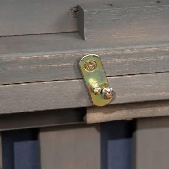 Oana 5pc Acacia Wood V-Shaped Sectional Sofa Set - Gray/Dark Gray - Christopher Knight Home image {2}