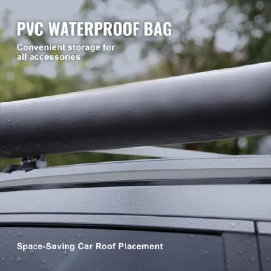 VEVOR Car Side Awning, Large 4.6'x6.6' Shade Coverage Vehicle Awning, PU3000mm UV50+ Retractable Car Awning with Waterproof Storage Bag image {5}