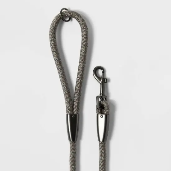 Reflective Rope Dog Leash - Gray - Boots & Barkley&trade; image {2}