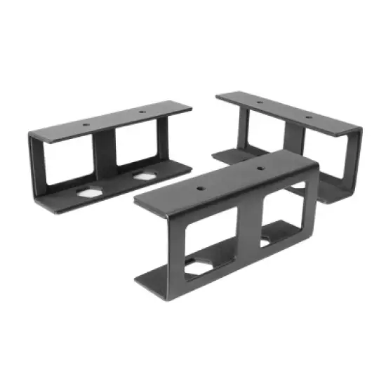 Mount-It! Under Desk Laptop Mount Holder | Small Multimedia Device Mount Underdesk Shelf for Laptop, Mac Mini, MacBook, Keyboard, Anti Scratch | Black image {7}