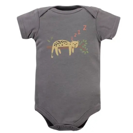 Hudson Baby Infant Boy Cotton Bodysuits, Safari Life image {5}