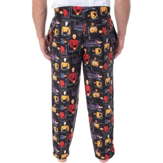Star Trek The Next Generation Men's Allover Character Sleep Pajama Pants image {2}