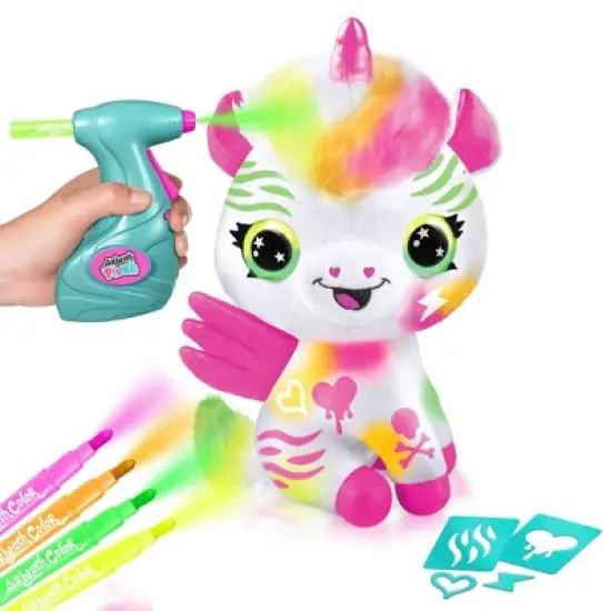 Canal Toys Airbrush Plush: Washable Art Markers for Kids, Medium Point, Yellow, Pink, Green, Ages 6+ image {5}