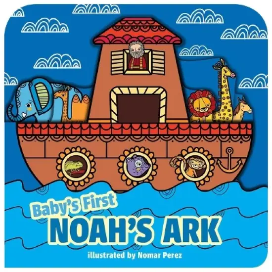 Baby's First Noah's Ark (a Boat-Shaped Novelty Board Book for Toddlers) - by  Little Bee Books image {1}