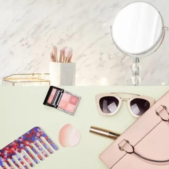 Unique Bargains Anti-Static Hair Comb Wide Tooth for Thick Curly Hair Hair Care Detangling Comb For Wet and Dry Dark 2.5mm Thick Colorful 2 Pcs image {5}