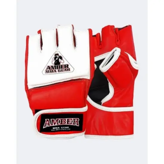 Amber Fight Gear Premium Leather MMA Competition Gloves &ndash; Durable, Stylish, Versatile Gear for Training and Competition image {1}