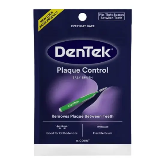 DenTek Easy Brush Plaque Control Interdental Toothbrush - 16ct image {13}