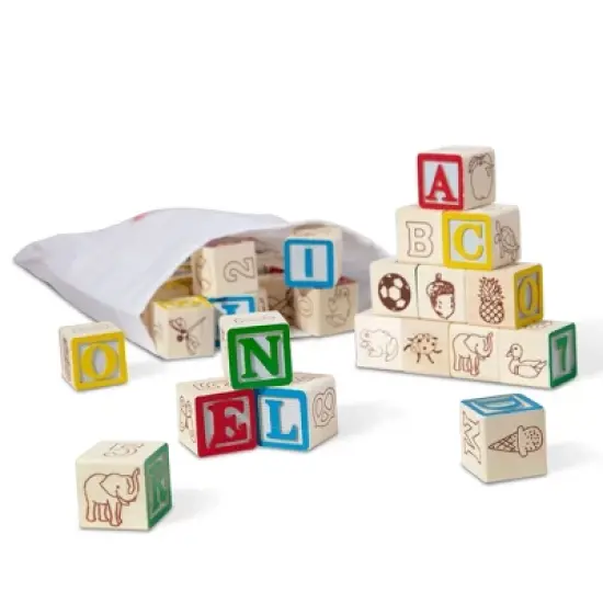 Melissa & Doug Wooden ABC/123 Blocks image {3}