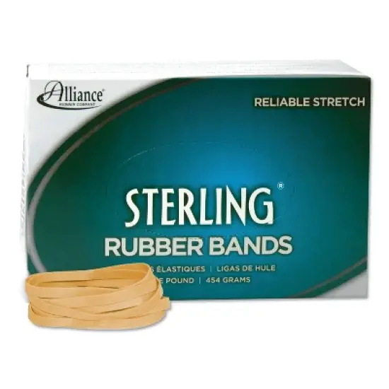 Alliance Sterling Ergonomically Correct Rubber Bands, #64, 3-1/2 x 1/4, 425 Bands/1lb Box image {3}