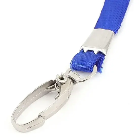 Unique Bargains Metal Nylon Blue Badge Lanyards 30 x 0.35 Inch 36 Pcs image {4}