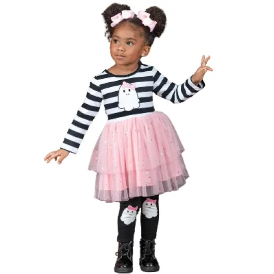 Girls Girly Ghouls Tutu Tunic & Legging Set - Mia Belle Girls image {6}