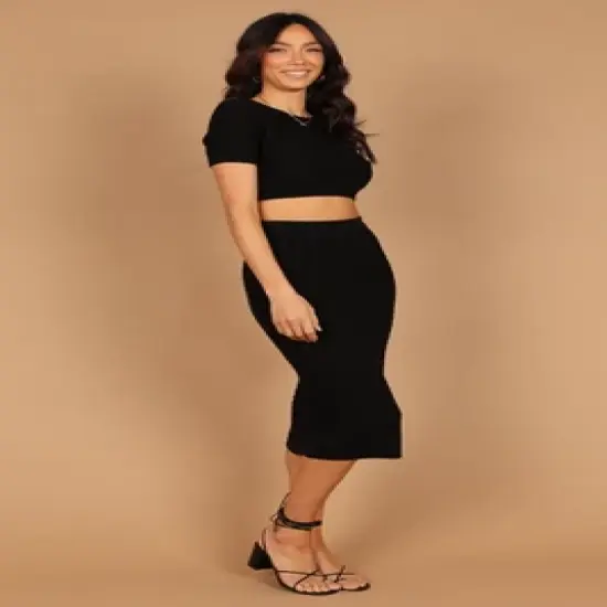 Petal and Pup Womens Ella Cable Knit Two Piece Set image {4}