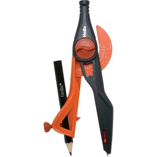 Helix Universal Locking Compass, Assorted Colors, Pack of 12 image {4}