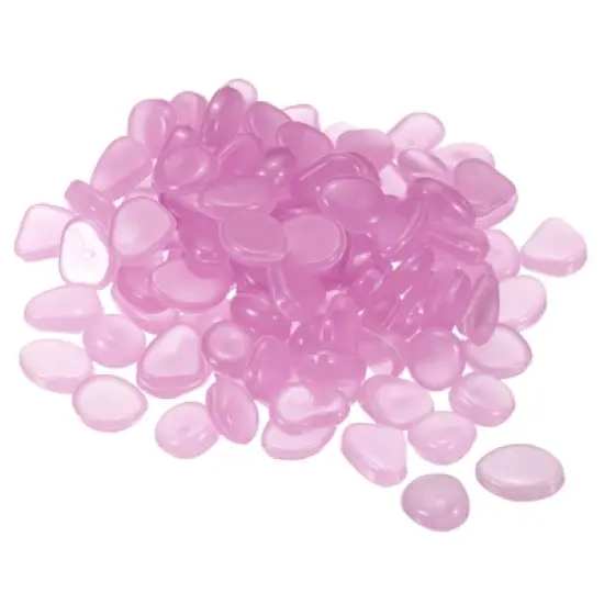 Unique Bargains Fish Tank Decoration Glowing Pebbles 8-11mm 300 Pcs image {7}