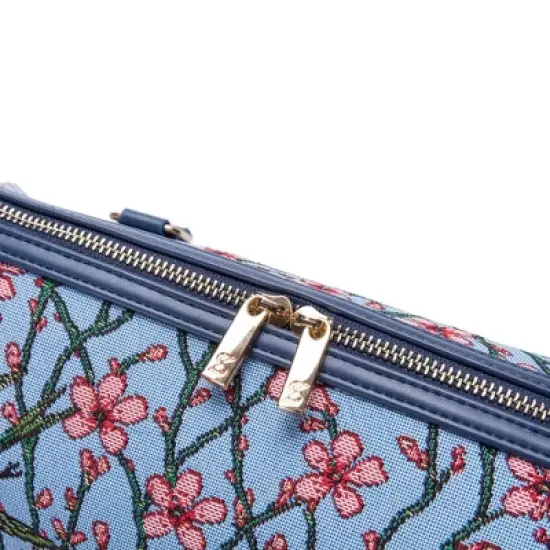 Signare USA Almond Blossom And Swallow Blue Travel Bag image {4}
